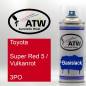 Preview: Toyota, Super Red 5 / Vulkanrot, 3PO: 400ml Sprühdose, von ATW Autoteile West.